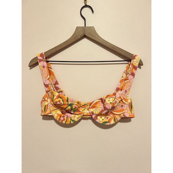 NWOT LA Hearts by PacSun Multicolor Penny Terry High Waisted Bikini M - Picture 12 of 12